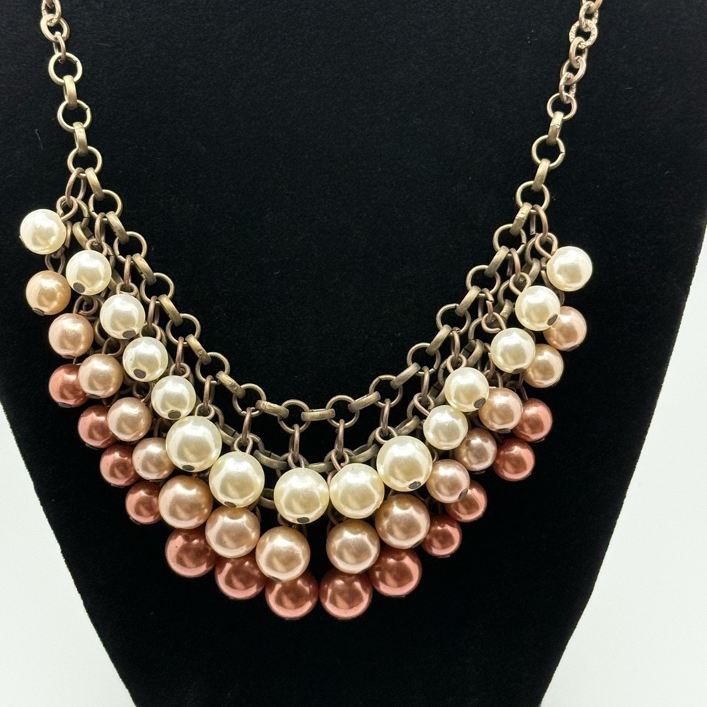 Beautiful Multi Layer Pearl Necklace Fashion Costume Jewelry